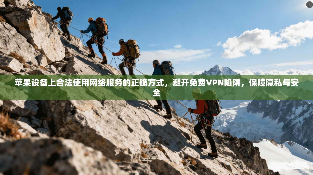 苹果设备上合法使用网络服务的正确方式，避开免费VPN陷阱，保障隐私与安全