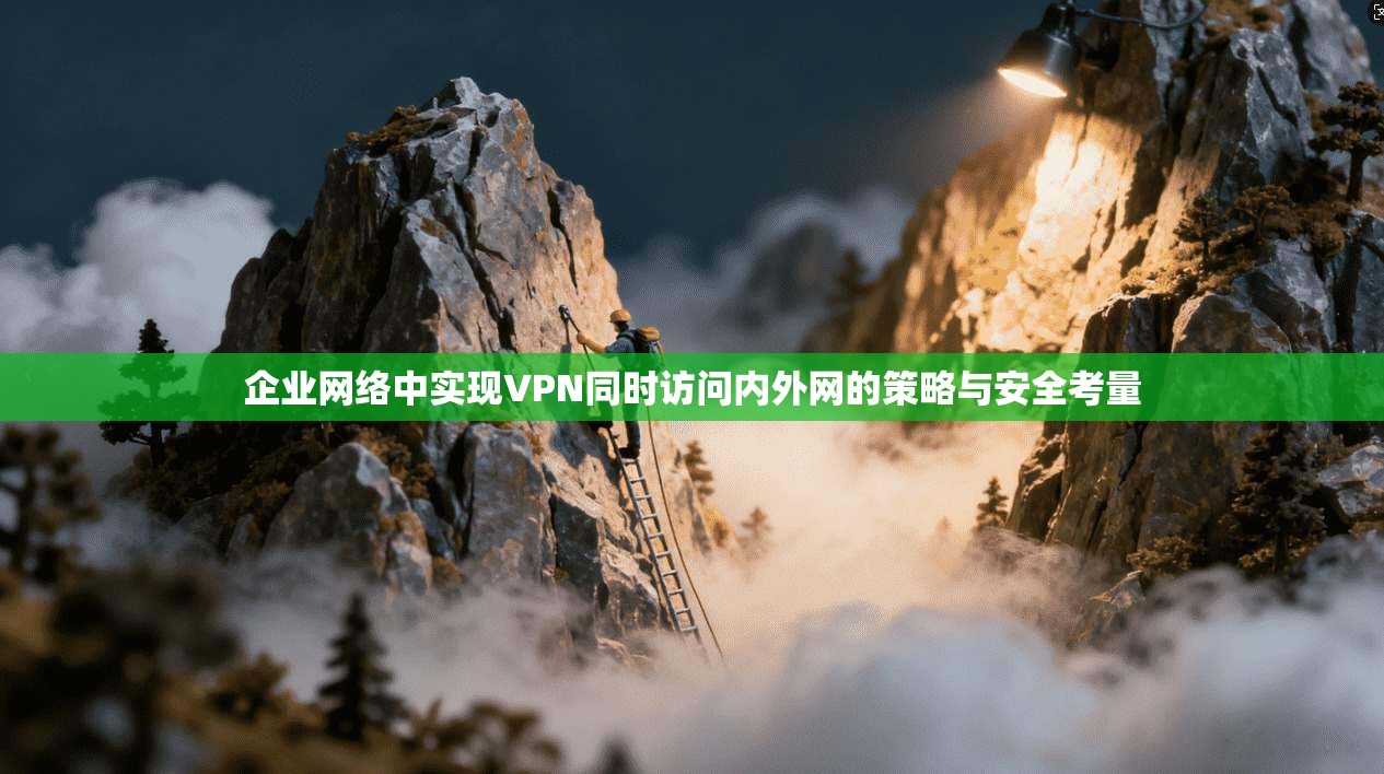 企业网络中实现VPN同时访问内外网的策略与安全考量 企业网络中实现VPN同时访问内外网的策略与安全考量