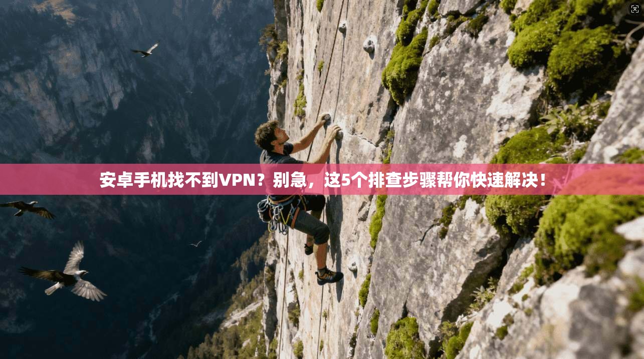 安卓手机找不到VPN?别急,这5个排查步骤帮你快速解决! 安卓手机找不到VPN?别急,这5个排查步骤帮你快速解决!