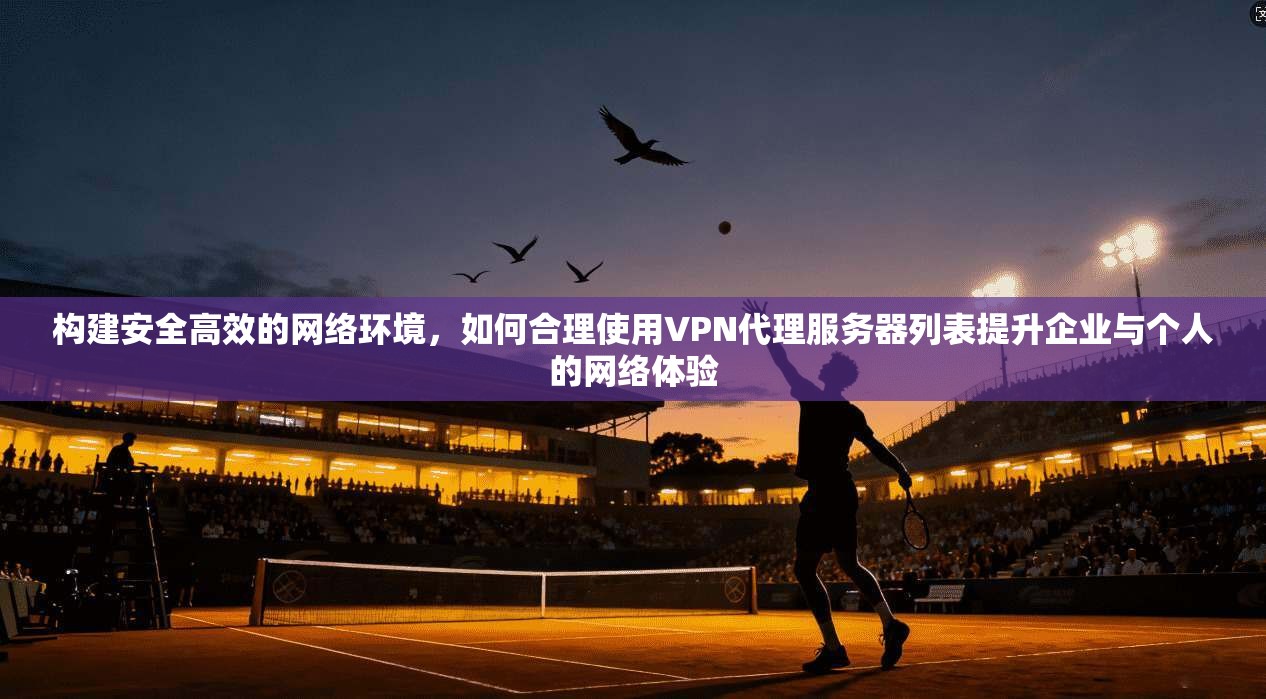 构建安全高效的网络环境,如何合理使用VPN代理服务器列表提升企业与个人的网络体验 构建安全高效的网络环境,如何合理使用VPN代理服务器列表提升企业与个人的网络体验