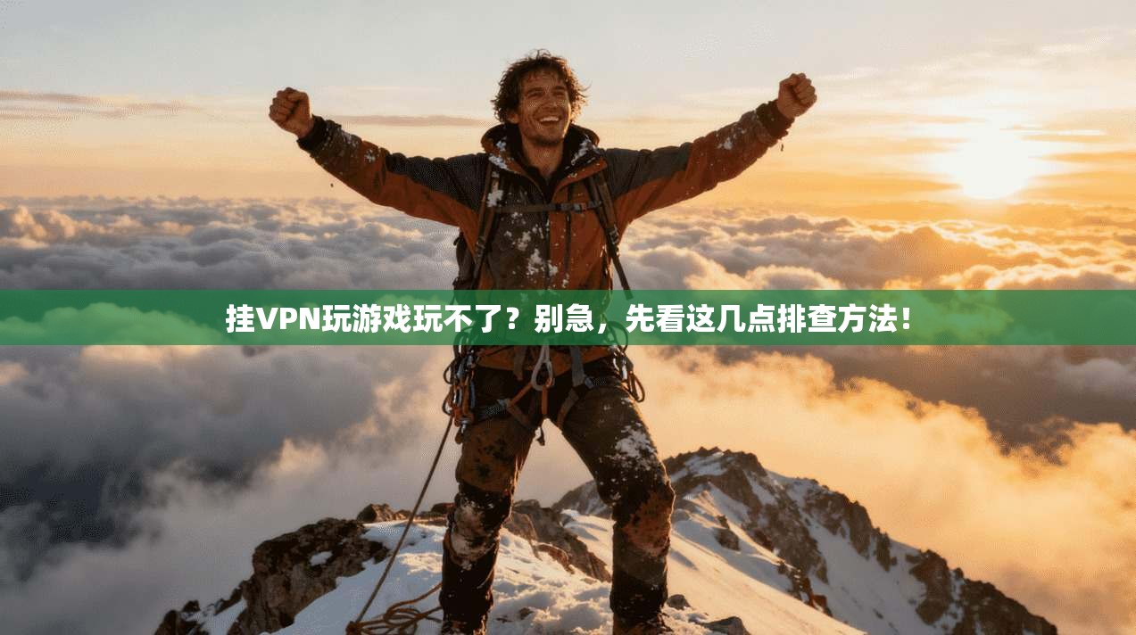 挂VPN玩游戏玩不了?别急,先看这几点排查方法! 挂VPN玩游戏玩不了?别急,先看这几点排查方法!